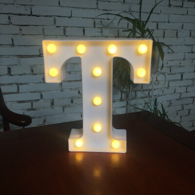 

NeillieN Twenty-six LED alphabetic lights decorative modelling lights plastic alphabetic digital night lightsDecorative lamp