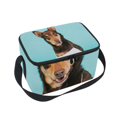 

ALAZA Lunch Box Insulated Cute Dog Lunch Bag Large Cooler Tote Bagfor Men Women