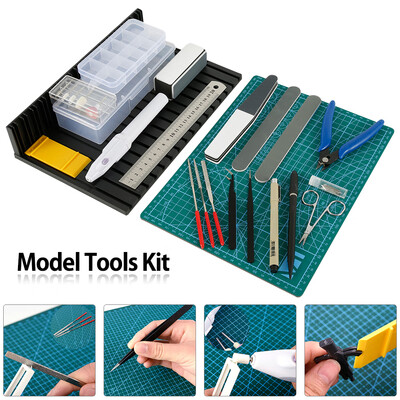 

Willstar Modeling Tool Kit 16 Pieces Basic Hobby Construction Tools for Building&Crafting Repair&Fixing