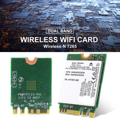 

Willstar Dual Band Interface NGW 7265 NGW 80211N 2x2 WiFi 300Mbps NGFF m2 7265NB 24G 5G