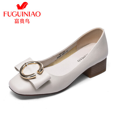 

Fuguiniao single shoes womens shoes ladies shoes Mary Jane womens shoes fashion wild comfortable with H853156C beige 39