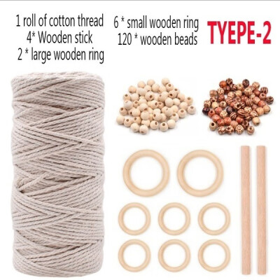 

Willstar DIY Craft Cord Yarn Natural White Cotton Cord for Wall Hanging