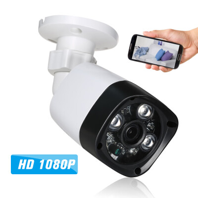 

1080P HD POE IP Camera 20MP 4mm 13" CMOS H264 P2P Onvif 3 Array IR Lamps Night View IR-CUT Motion Detection Phone APP Control H