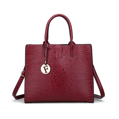 

New Alligator 2019 high quality PU Leather Women handBag Fashion big Women Messenger Bag lady Shoulder Bag