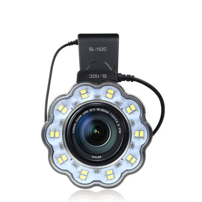 

SL - 102C LED Ring Shape Flash Light Lamp Brightness Adjustable LCD Display