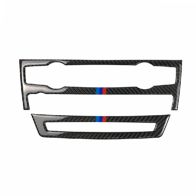 

Carbon Fiber Car CD Control Panel Sticker CD Panel Interior Decoration For BMW Old X5 X6 E70 E71