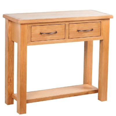 

Console Table with 2 Drawers Oak 327"x118"x287"
