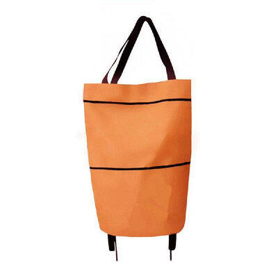 

B11-46 Shopping Trolley Bag Portable multi-function Oxford Folable Tote bag Shopping Cart Reusable Grocery Bags with Wheels Rollin