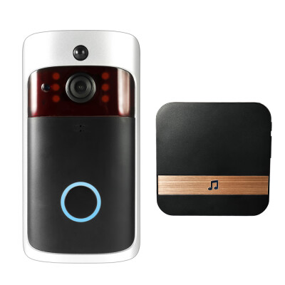 

Smart Wireless WiFi Security DoorBell Smart Video Door Phone with Plug-in Chime Visual Recording Low Power Consumption Remote Home