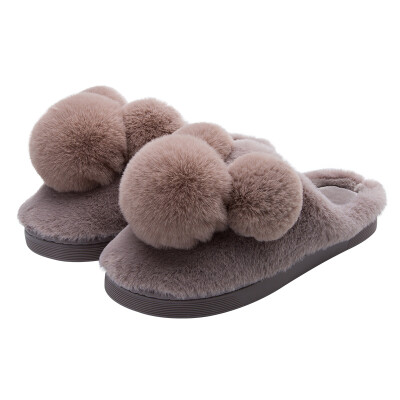 

Love home cotton slippers autumn&winter couple cotton shoes cartoon home warm shoes female pink 4041 LJ6018