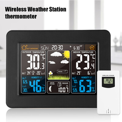 

Willstar Wireless Digital LCD Weather Station Clock Calendar Thermometer Indoor Outdoor A