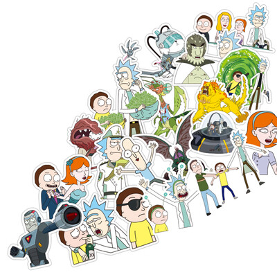 

Trendy Sci-fi Animation Image Stickers Decals for Skateboard Laptop Car Fridge Guitar DIY Styling Home Decor