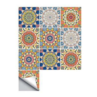 

10 PcsSet Self Adhesive Tile Stickers Art Decals DIY Wall Sticker Kitchen Backsplash Bathroom Removable Home Tidy Protection