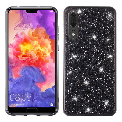 

MOONCASE Huawei P20 Pro Flash Powder TPU-Black