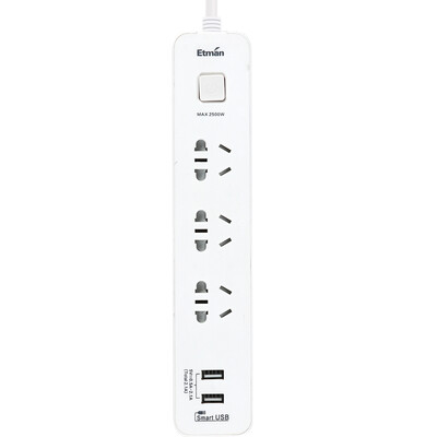 

Eastman Etman five sub-control 3 m 5 independent switch socket overload protection plug home wiring board