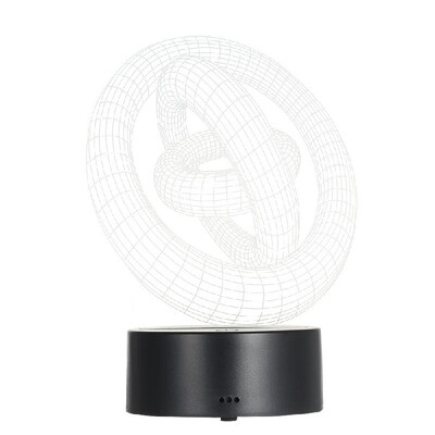 

3D Visual Illusion Lamp Transparent Acrylic Night Light 7 Color Changing LED Lamp 15