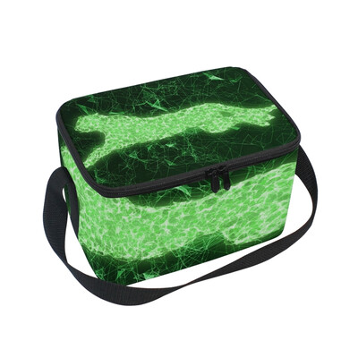 

ALAZA Lunch Box Insulated Leopard Jump Lunch Bag Large Cooler Tote Bagfor Men Women