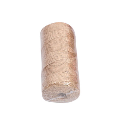 

DIY Manual Accessories Arts & Crafts Decor Fine Cordage Roll Pack-Thread Two Strands of Fine Linen Rope Natural Jute Twine Packing