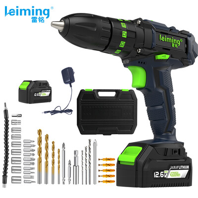 

Lei Ming leiming 12V lithium battery hand drill rechargeable pistol drill home multi-function electric screwdriver lithium battery impact drill power tool set hardware tools