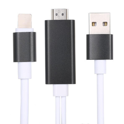 

USB to HDMI HDTV AV Cable Adapter for i-Phone 77Plus6S6Plus5S5 Charging Adapter Cable Rose Gold