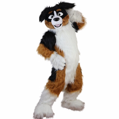 

LangtengYellow Dog Husky Mascot Costume Cartoon Cosplay Party Halloween Christmas Festival Performance