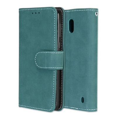 

MOONCASE Nokia 2 Vintage Scrub 3 Card Case - Blue