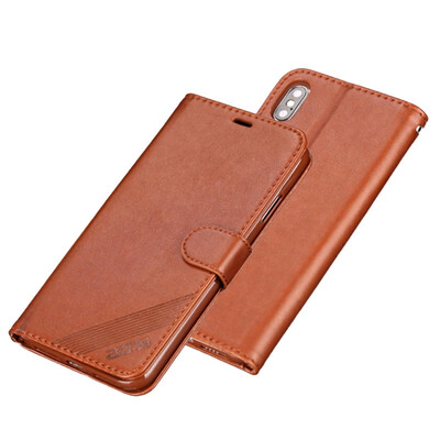 

MOONCASE Apple iPhone  Max Yazun TPU Wallet - Brown