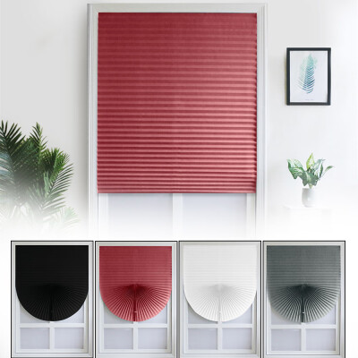 

Willstar NEW Pleated Fabric Window Shades Blinds Cordless Light Filtering Four Colors