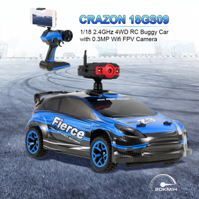 

CRAZON 18GS09 118 24GHz 4WD 20kmh RC Buggy Car with 03MP Wifi FPV Camera Off-road Car Kids Toy