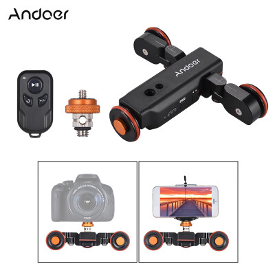 

Andoer L4 PRO Motorized Camera Video Dolly with Scale Indication Electric Track Slider Wireless Remote Control1800mAh Rechargeabl