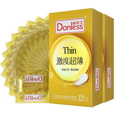 

DONLESS condom ultra-thin medium male pink condom fruit scent 24 imported sensation adult family planning supplies