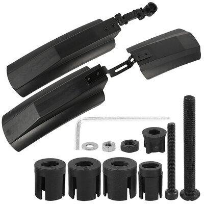 

2pcs MTB Parts Bicycle Mudguard Wings Black Bike Fenders Front Rear