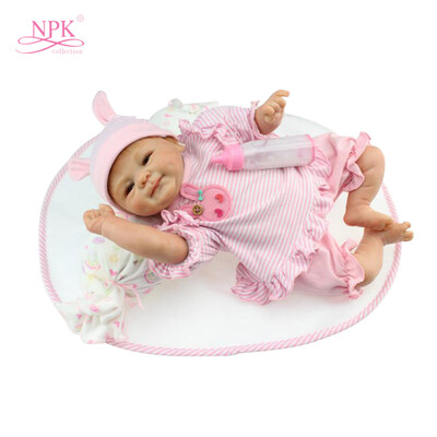 

16in Reborn Baby Rebirth Doll Kids Gift Cloth Material Body