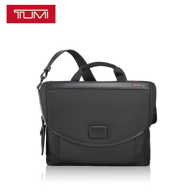 

TUMI way Ming Alpha series mens boutique business fashion trend casual shoulder Messenger bag portable bag computer bag 026202D2 black