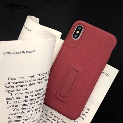 

TRONSNIC Matte Stand Phone Case for iPhone XS MAX 3d Soft Green Wine Red Case BlackRedGreen Luggage Cover