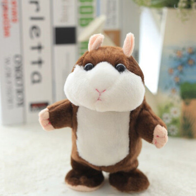 

Electric Smart Little Talking Hamster Record Repeat Stuffed Plush Animal Kids Walking Doll