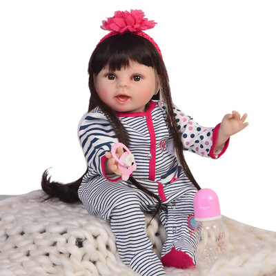 

Lifelike 22 55 cm Reborn Dolls Soft Silicone Stuffed Body Fashion Baby Doll Toys For Kids Christmas Gifts Best Playmate