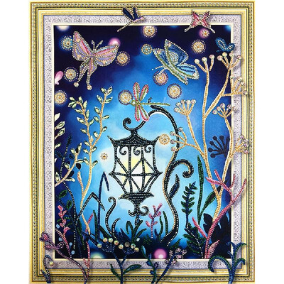 

5d Diamond Painting Embroidery Cross Stitch Mosaic DIY Kit Floral Butterfly Rhinestone Home Decor