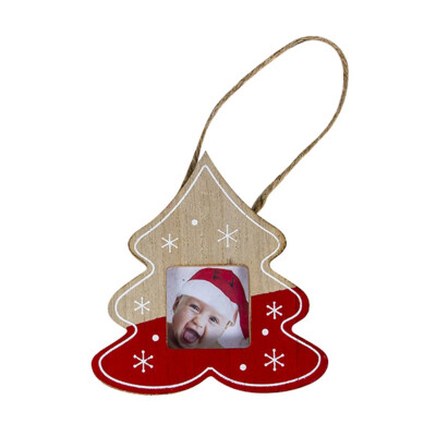 

New Christmas photo frame Christmas creative photo frame pendant Christmas tree decoration pendant photo album box Christmas