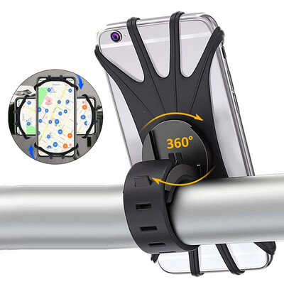 

Willstar 360 Rotation Silicone Bike Phone Holder GPS Motorcycle MTB Bike Holder