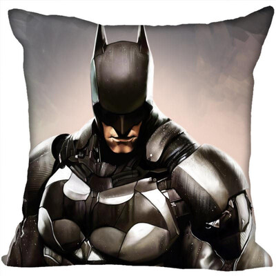

Batman Pillow Cover Bedroom Home Office Decorative Pillowcase Square Zipper Pillow Cases Satin Fabric No Fade