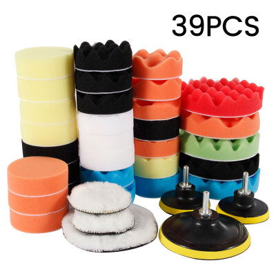 

Willstar Car Foam Drill Polishing Pad Kit Polisher with Pads Polishes Compounds Buffing Pads