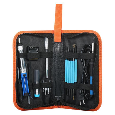 

20 in 1 Soldering Tools Kit 60W Adjustable Temperature Welding Soldering Iron 5pcs Soldering Tips Desoldering Pump 110V