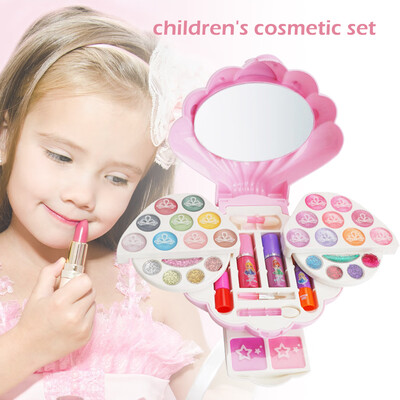 

Willstar NEW Children Pretend Play Water-soluble Makeup Toy with Shell Cosmetic Box