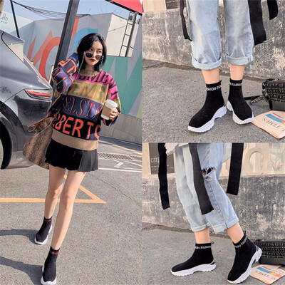

Women Height Increasing Ankle Boots soft Fabric Slip-On casual shoes Ladies Mujer Sping Snow  Fashion Woman Shoes