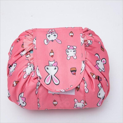 

Women Drawstring Cosmetic Bag Fashion Travel Makeup Bag Organizer Make Up Case Storage Pouch Toiletry Beauty Kit Box Wash Bag