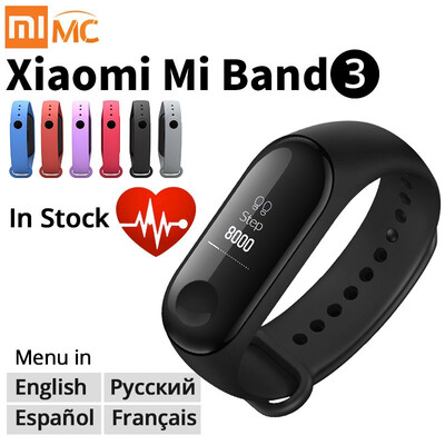 

Original Xiaomi Mi Band 3 Smart Wristband Fitness Bracelet My Band Band 3 Large Touch Screen OLED Time Message Smart band