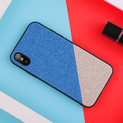 

Denim Grain Phone Case for Apple iPhone X Phone Shell Back Cover Mobile Case Covers