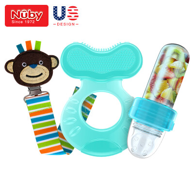 

Nubys toothpaste set bite baby toothbrush bite with hygienic box toothpaste chain set American brand