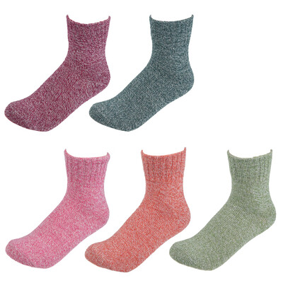 

Willstar 5 Pairs Womans Merino Lambs Wool Winter Boots Thermal Crew Work Socks Size 10-13